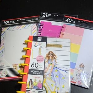 Happy Planner Happy Notes with paper and dashboard